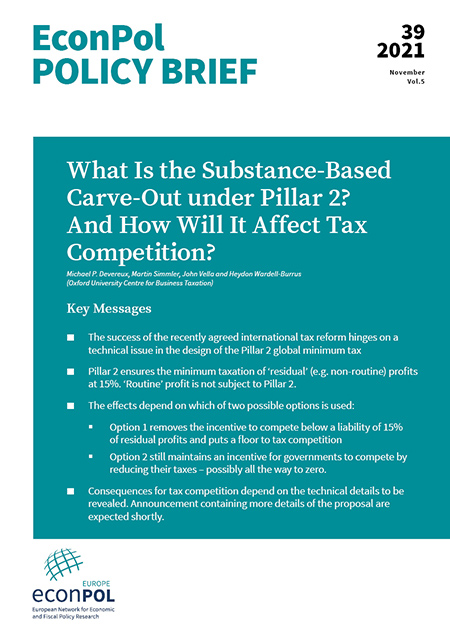 Cover of EconPol Policy Brief 39