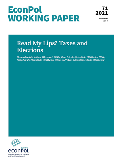 Cover of EconPol Working Paper 71