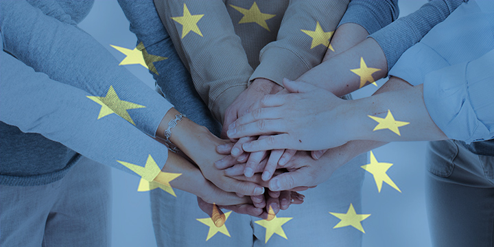 joining hands with EU stars joining hands with EU stars