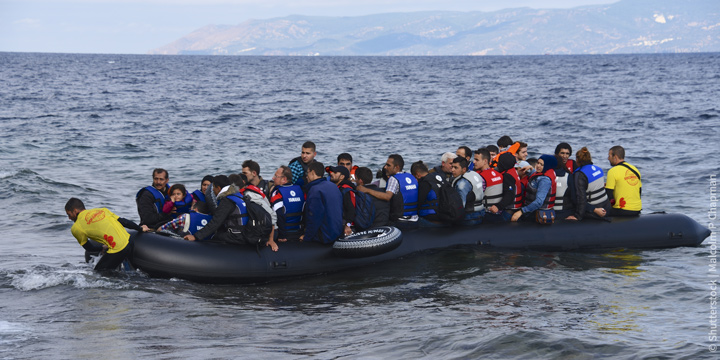 Refugees Boat